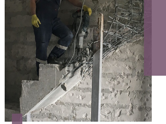 Демонтаж металлических и бетонных лестниц в Назрани