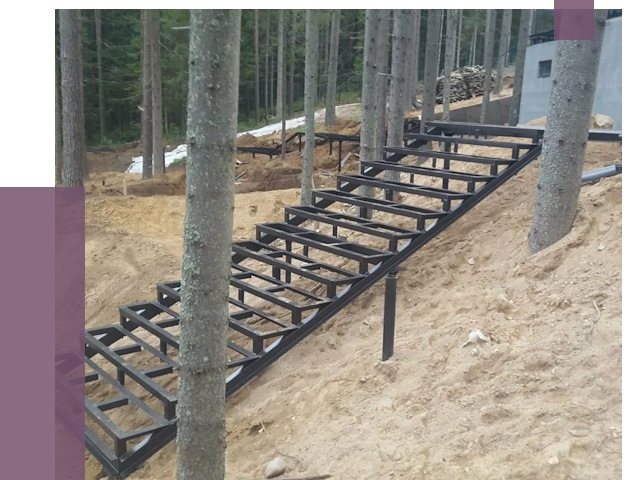 Монтаж металлических лестниц в Назрани от 13610 руб. 