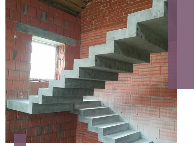 Бетонные лестницы под ключ в Назрани: монтаж, демонтаж, ремонт