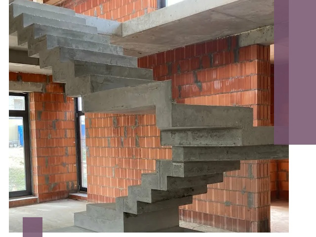 Изготовление бетонных лестниц под ключ в Назрани