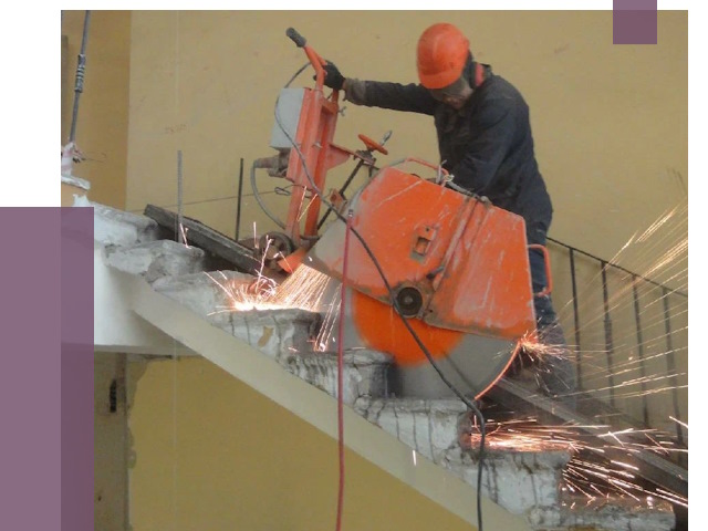 Демонтаж бетонных лестниц в Назрани от 4622 руб. за м2 | ПРОЛЁТ-Нзр