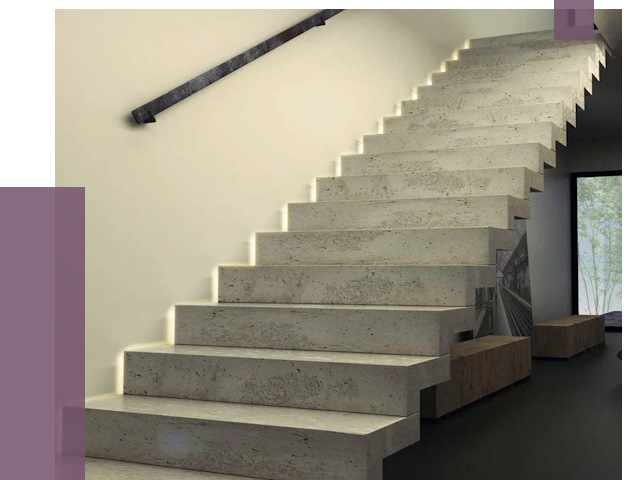Облицовка бетонных лестниц в Назрани от 4622 руб/м2 