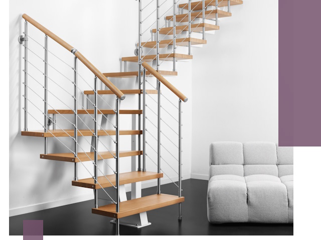 Модульные лестницы под ключ в Назрани — монтаж и изготовление