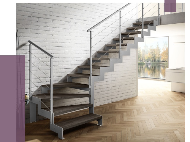 Г-образные лестницы под ключ в Назрани от 37236 руб. | ПРОЛЁТ-Нзр