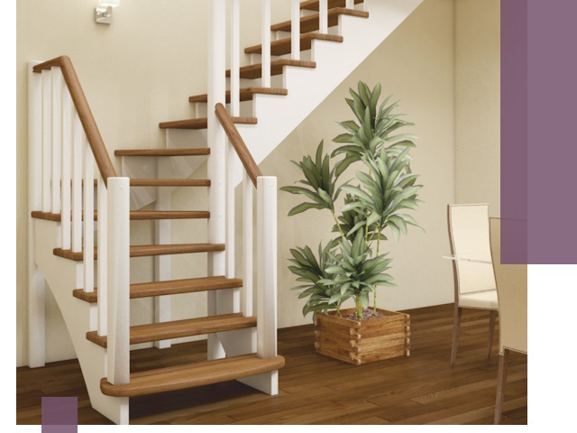 Г-образные лестницы под ключ в Назрани — изготовление и монтаж