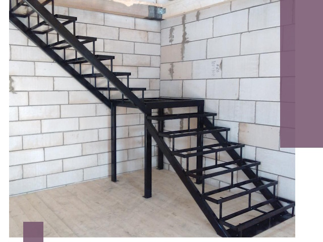 Лестницы на металлокаркасе под ключ в Назрани — изготовление и монтаж