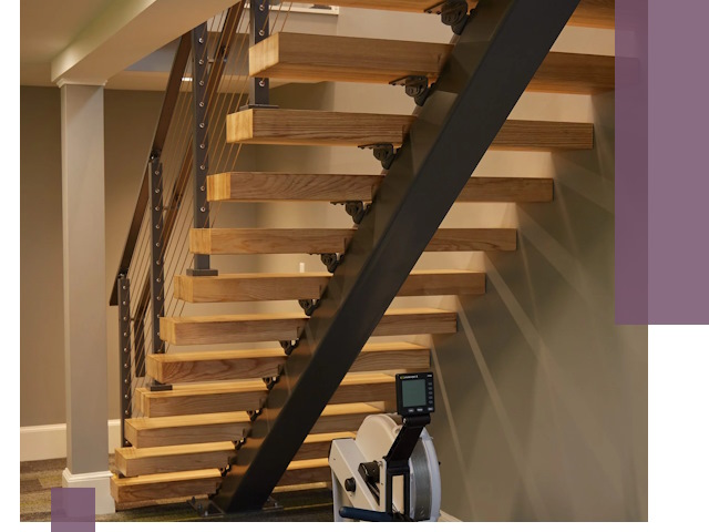 Лестницы на монокосоурах под ключ в Назрани - изготовление и монтаж