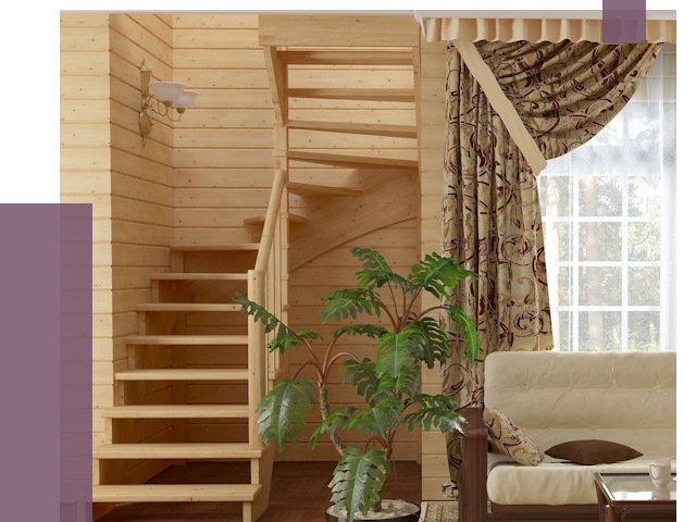 Лестницы для дачи в Назрани от 76270 руб.  | ПРОЛЁТ-Нзр