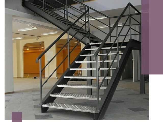 Лестницы для офиса в Назрани: изготовление, монтаж, демонтаж