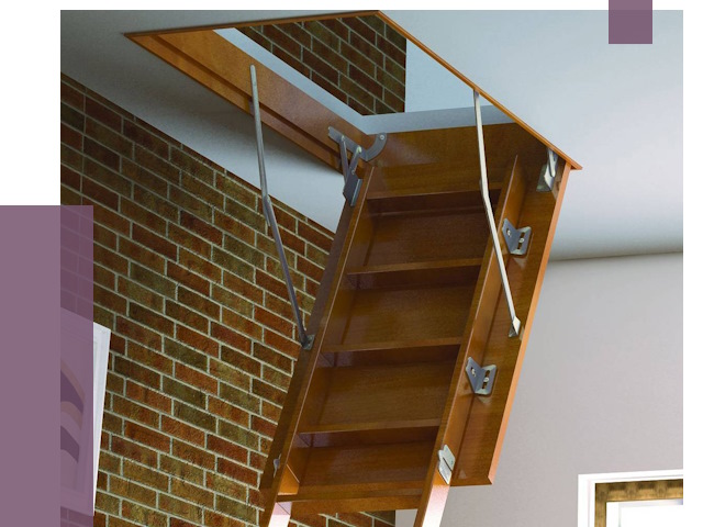 Установка чердачной лестницы в Назрани от 7858 руб. | ПРОЛЁТ-Нзр