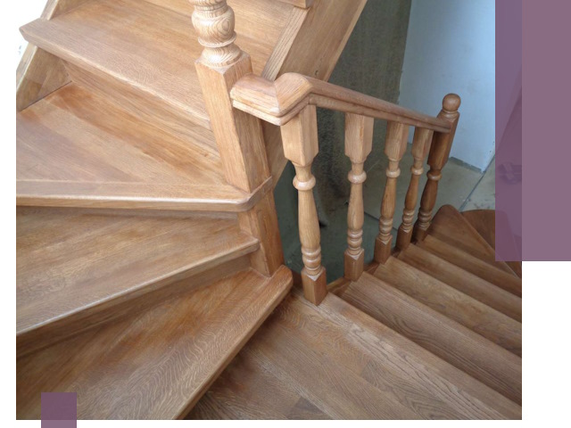 Дубовые лестницы под ключ в Назрани: изготовление и монтаж