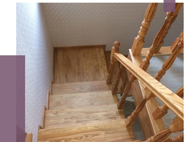 Сосновые лестницы в Назрани под ключ от 8115 руб.  | ПРОЛЁТ-Нзр