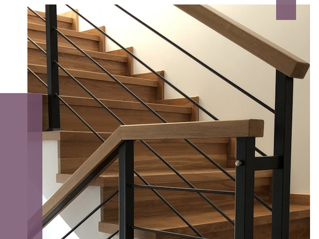 Обшивка металлической лестницы деревом в Назрани от 4366 руб. 