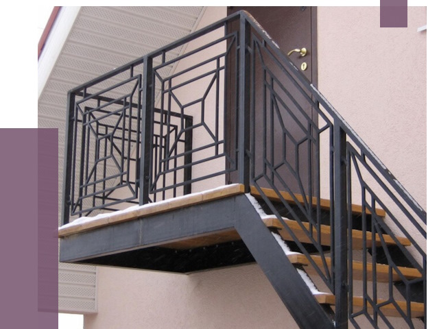 Металлические перила в Назрани от 4314 руб.  | ПРОЛЁТ-Нзр