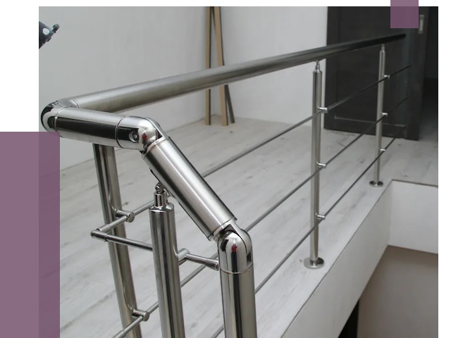 Перила из нержавеющей стали в Назрани от 9039 руб. под ключ | ПРОЛЁТ-Нзр