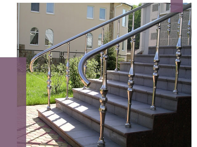 Перила для крыльца в Назрани от 10786 руб. — монтаж ПРОЛЁТ-Нзр