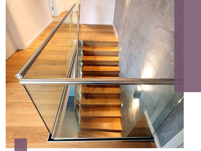 Перила для лестницы в доме — изготовление и монтаж в Назрани