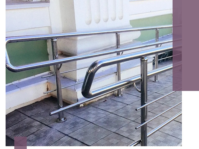 Ограждения пандусов из металла и нержавейки в Назрани