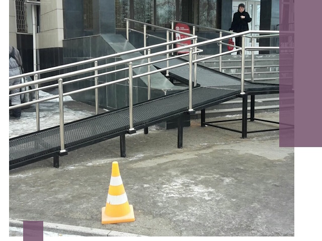 Стационарные пандусы под ключ в Назрани — изготовление и монтаж