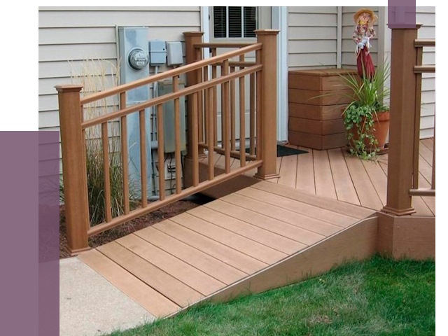 Пандус на крыльцо в Назрани под ключ от 7807 руб. 