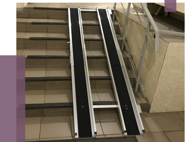 Установка пандуса в подъезд в Назрани от 8012 руб. под ключ | ПРОЛЁТ-Нзр