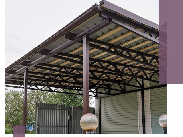 Навесы под ключ в Назрани: изготовление, монтаж и гарантия