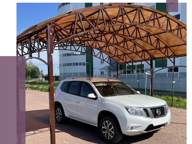 Недорогие навесы в Назрани от 43142 руб.  | ПРОЛЁТ-Нзр