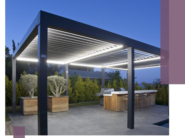 Навесы отдельно стоящие под ключ в Назрани из металла и поликарбоната