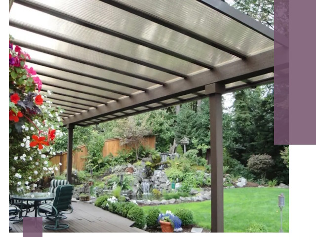 Навесы из поликарбоната под ключ в Назрани быстро и надёжно