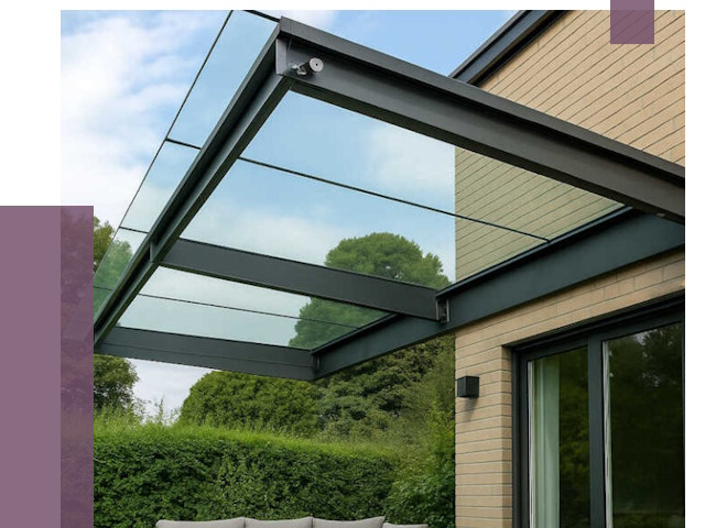 Стеклянные навесы и козырьки в Назрани от 12326 руб.