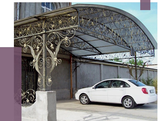 Кованые навесы в Назрани от 14638 руб. | ПРОЛЁТ-Нзр