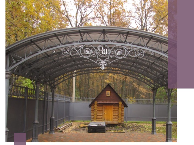 Кованые навесы премиум-класса под заказ в Назрани