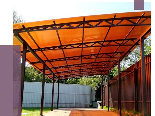 Односкатные навесы под ключ в Назрани от 13200 руб. 