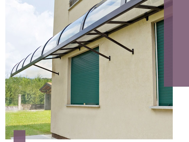 Козырьки над окнами в Назрани — изготовление и монтаж по выгоде