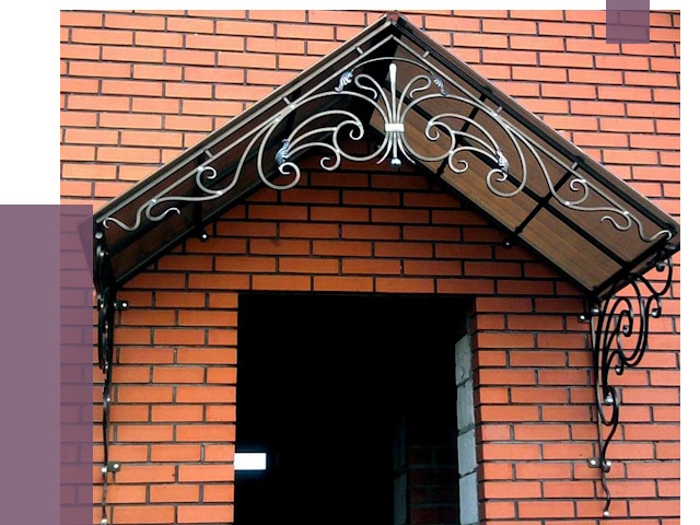 Металлические козырьки в Назрани от 10734 руб. 