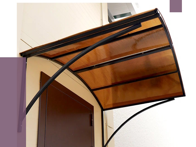 Недорогие козырьки в Назрани от 7622 руб.  | ПРОЛЁТ-Нзр