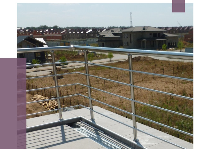 Парапеты из нержавеющей стали в Назрани от 8012 руб. за м² | ПРОЛЁТ-Нзр