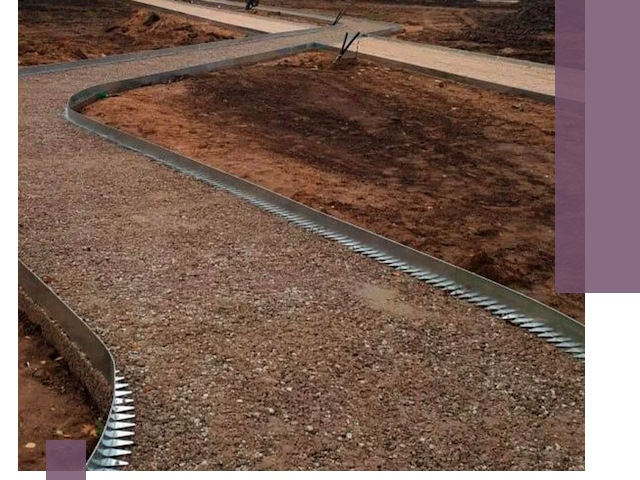 Металлические бордюры под ключ в Назрани — изготовление и монтаж