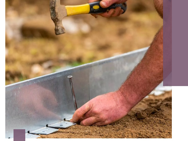 Монтаж металлических бордюров в Назрани быстро и качественно