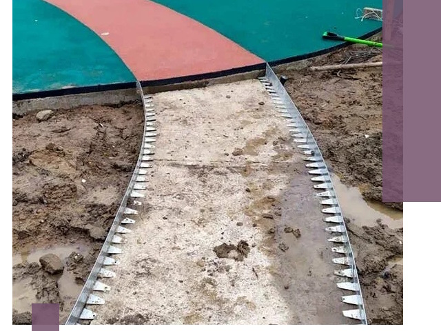 Металлические бордюры для дорожек в Назрани — монтаж и изготовление