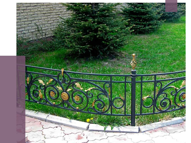 Кованые газонные ограждения в Назрани от 7653 руб. — ПРОЛЁТ-Нзр