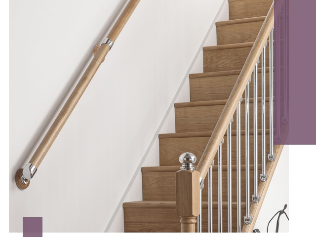 Пристенные поручни из стали и нержавейки под монтаж в Назрани