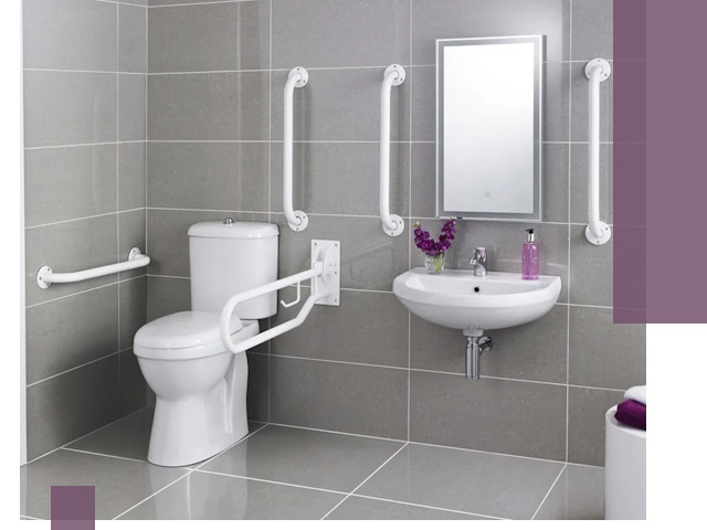 Поручни для санузлов в Назрани: установка, ремонт и монтаж